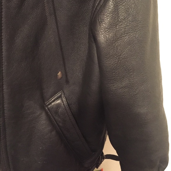 Original aviator Shearling leather jacket ex large - Picture 4 of 6